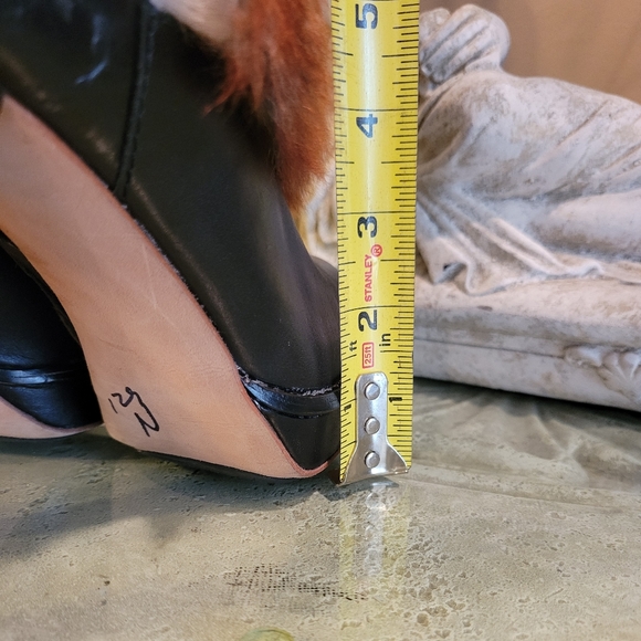 Ugg Foxly Leather Lamb Fur Boots Platform Luxury Designer S/N 1001320 NEW #728 - Picture 8 of 17